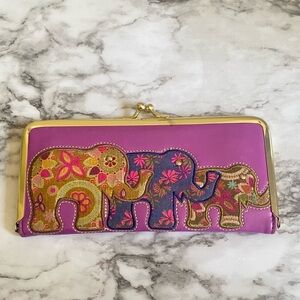 Urban Outfitters Loop Leather Elephant Wallet Card Holder